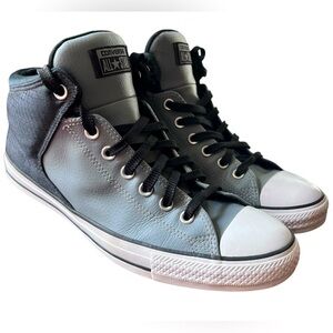 Converse Chuck Taylor All Star High Street Leather Men's Sneakers Grey Black